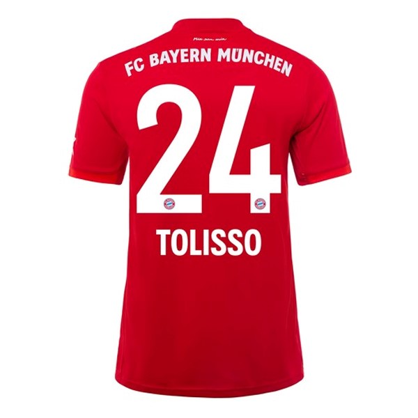 Camiseta Bayern Munich NO.24 Tolisso Primera equipación 2019-2020 Rojo